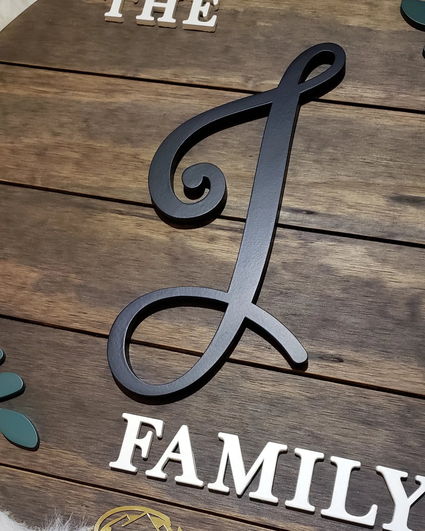 Family round sign with