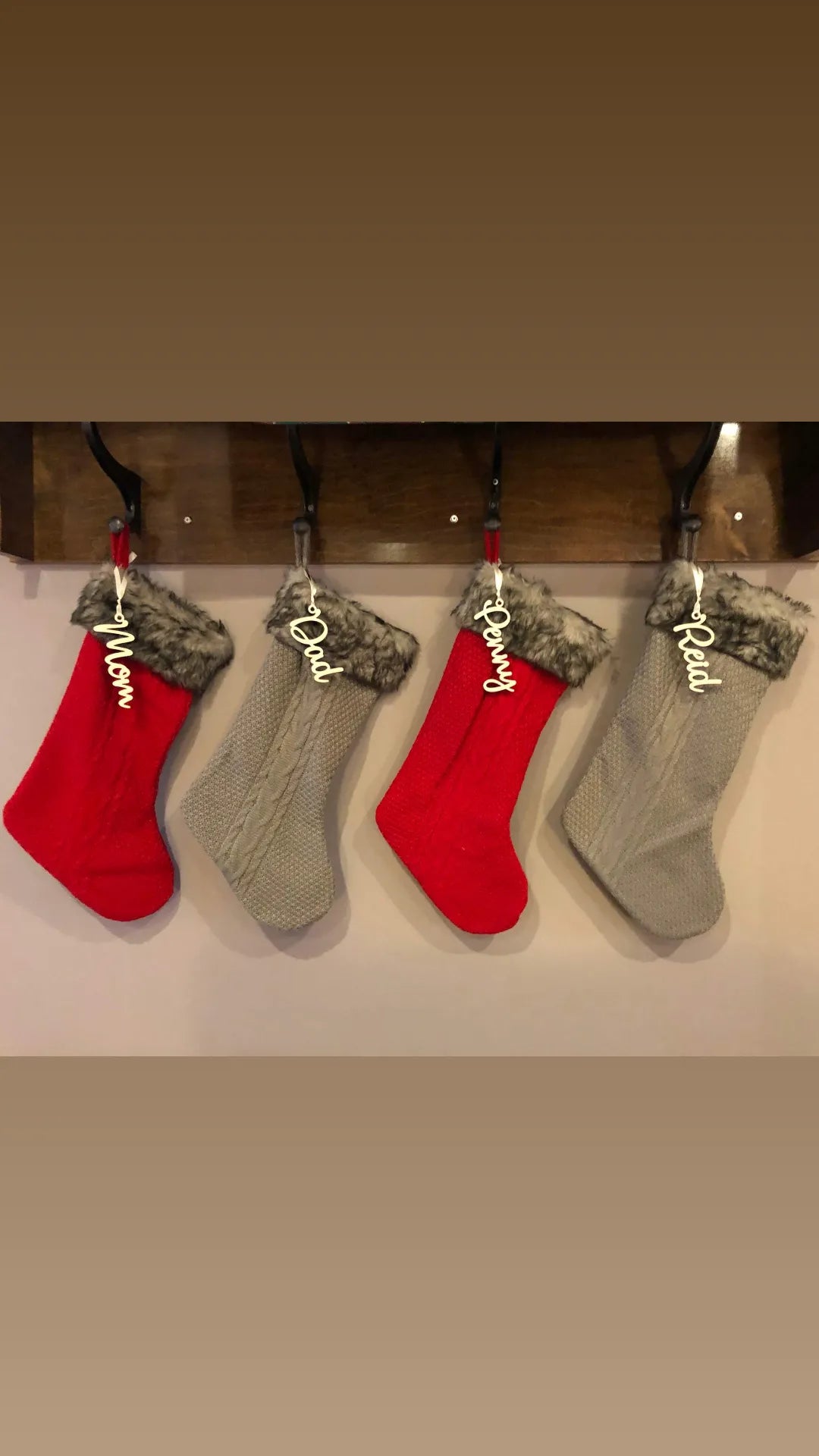 Christmas stocking tags