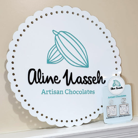 SOCIAL MEDIA QR CODE PLAQUE.