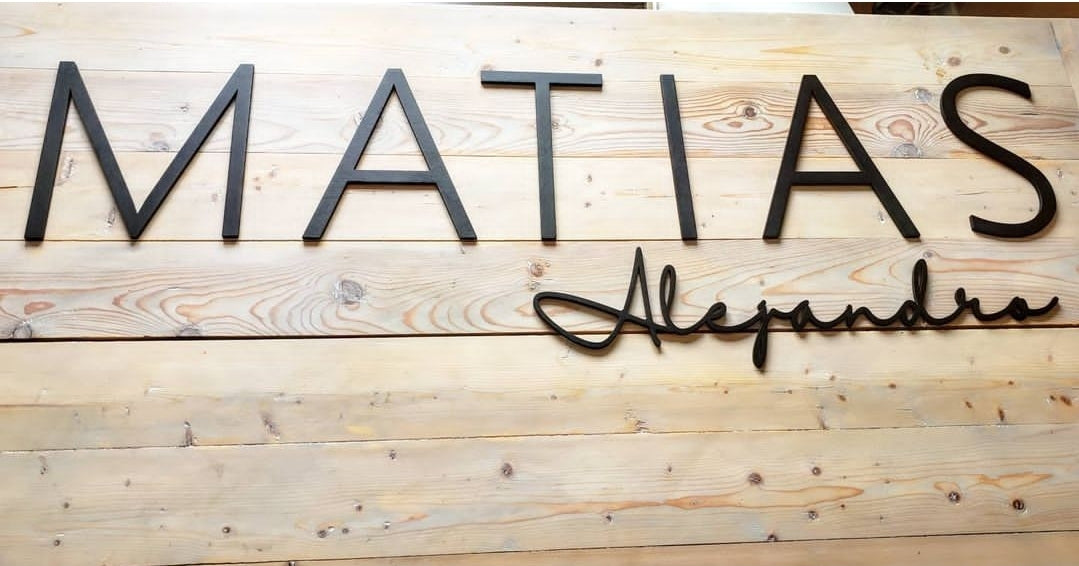 Nursery sign double name