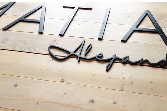 Nursery sign double name