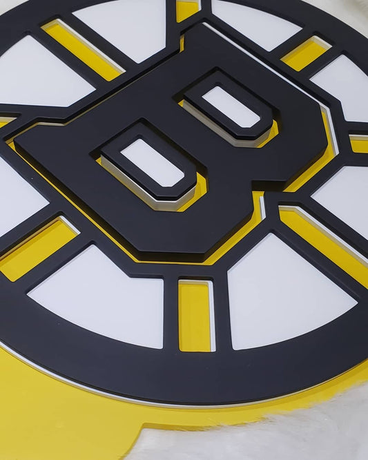BOSTON BRUINS TEAM LOGO SIGN