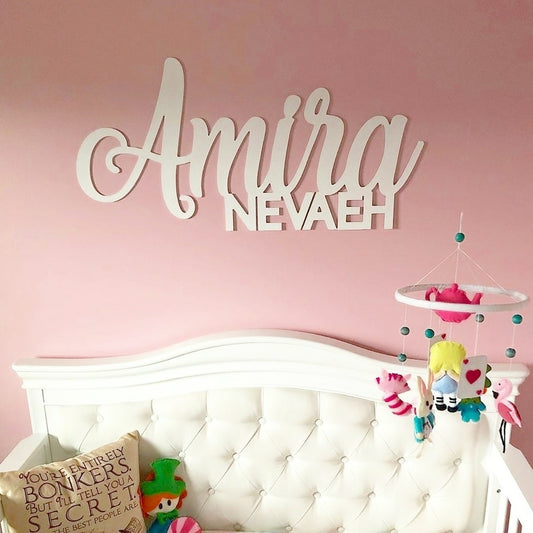 Nursery sign double name