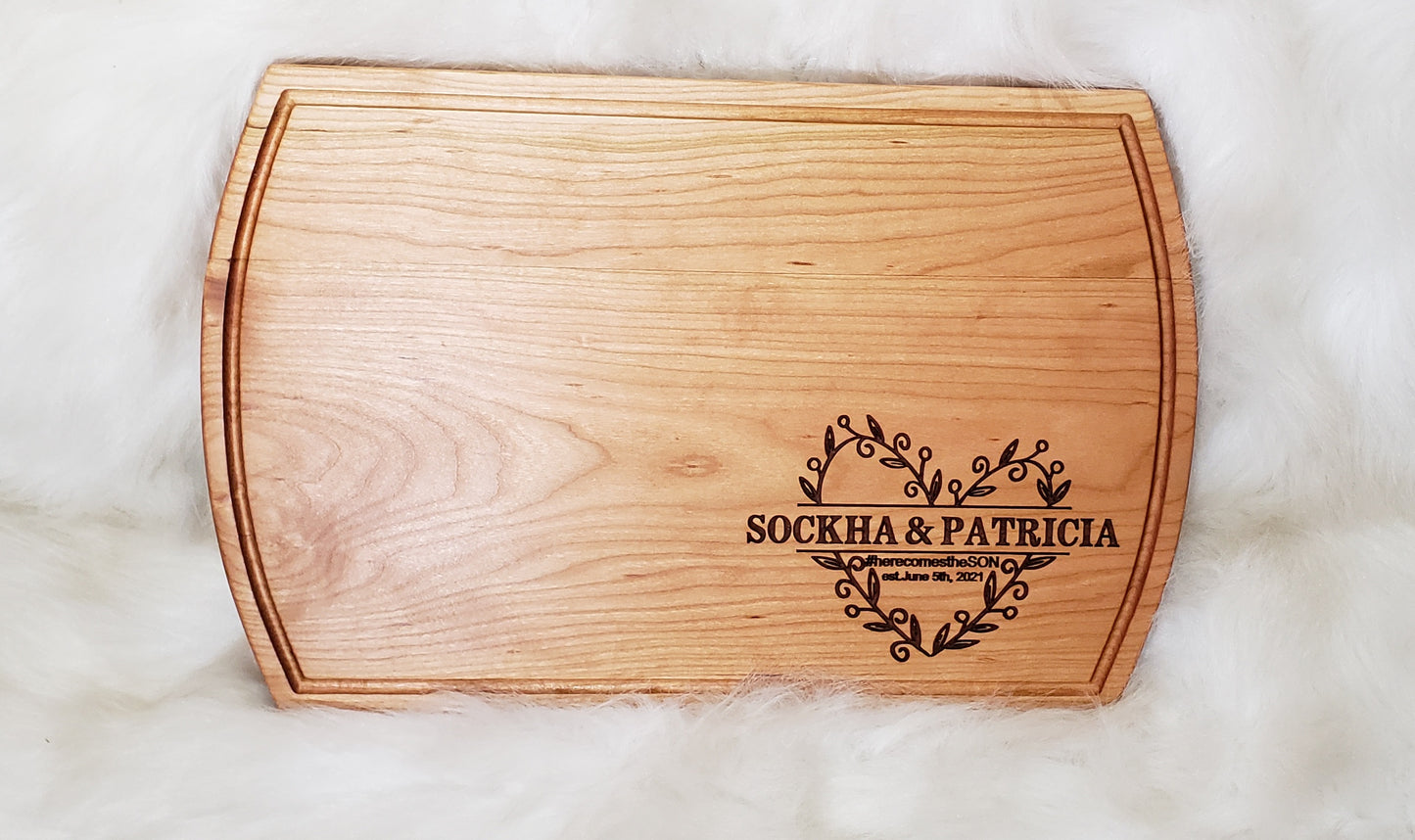 Cutting board couple design
