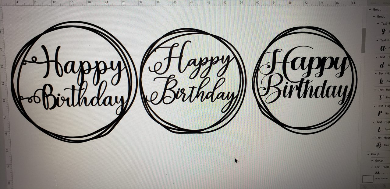 Happy Birthday sign