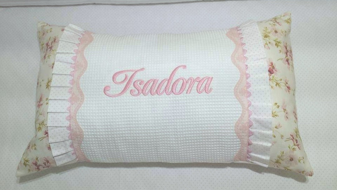 Pillow ruffled
