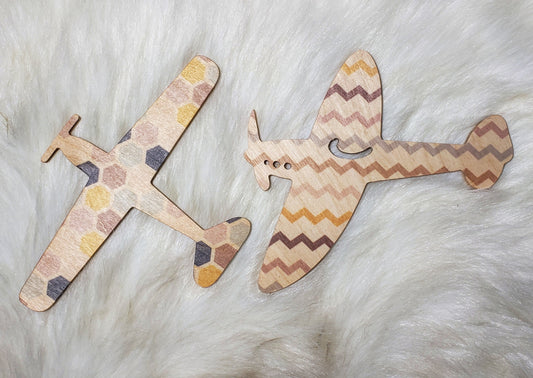 Airplane wall decor set of 2