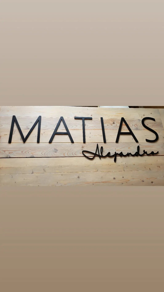 Nursery sign double name