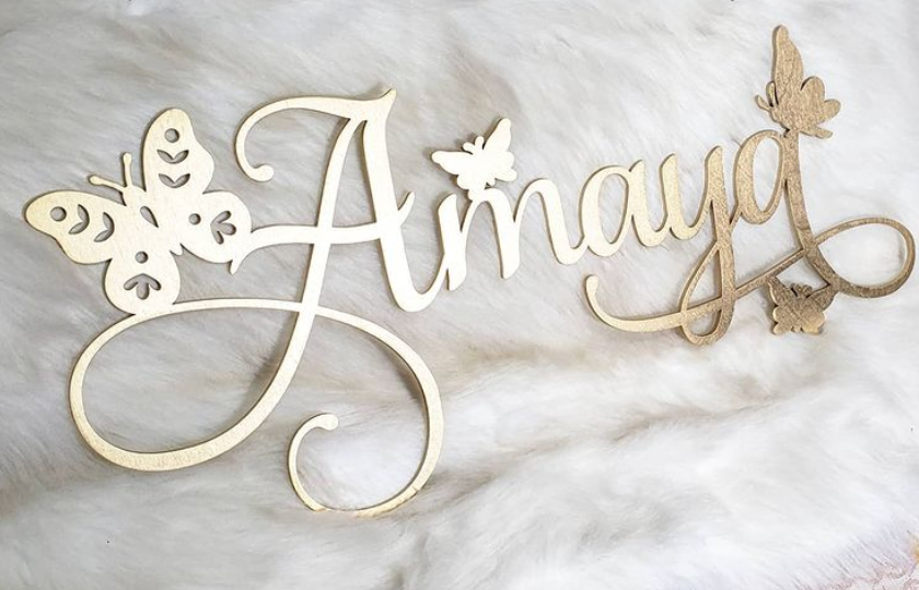 THEMED SWIRL  NAME SIGN
