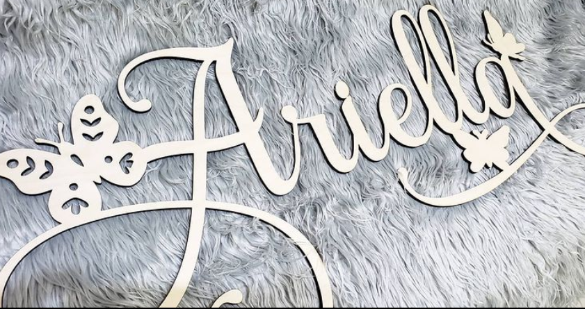 THEMED SWIRL  NAME SIGN