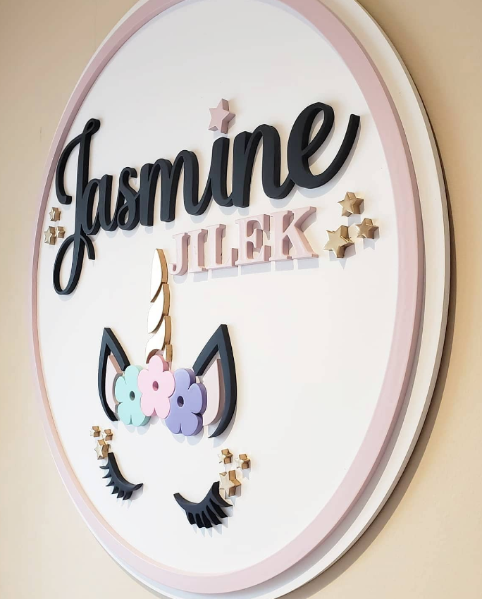 KIDS NAME WALL DECOR SIGN