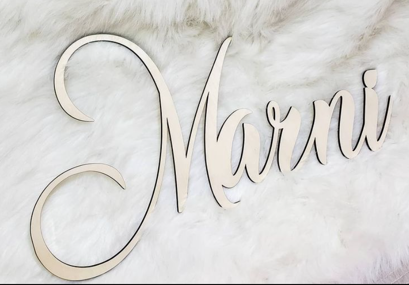 Wooden Name sign