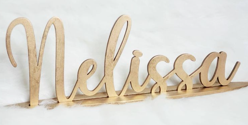 name sign stand