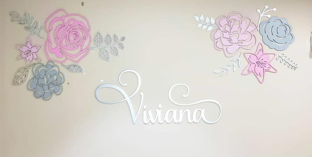 FLOWERS CUTS  WALL MOUNTED PANEL