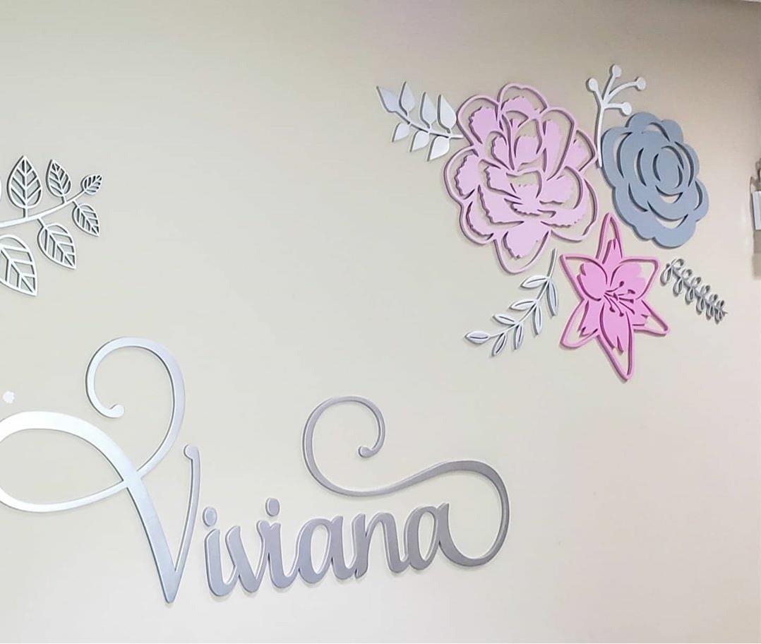 FLOWERS CUTS  WALL MOUNTED PANEL