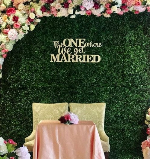 Just marrried sign