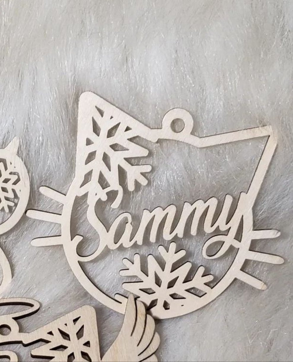 Pet cat Christmas ornaments