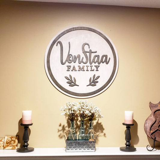 Family sign wooden sign