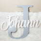 Wooden + Initial name size