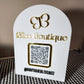 SOCIAL MEDIA QR CODE PLAQUE.