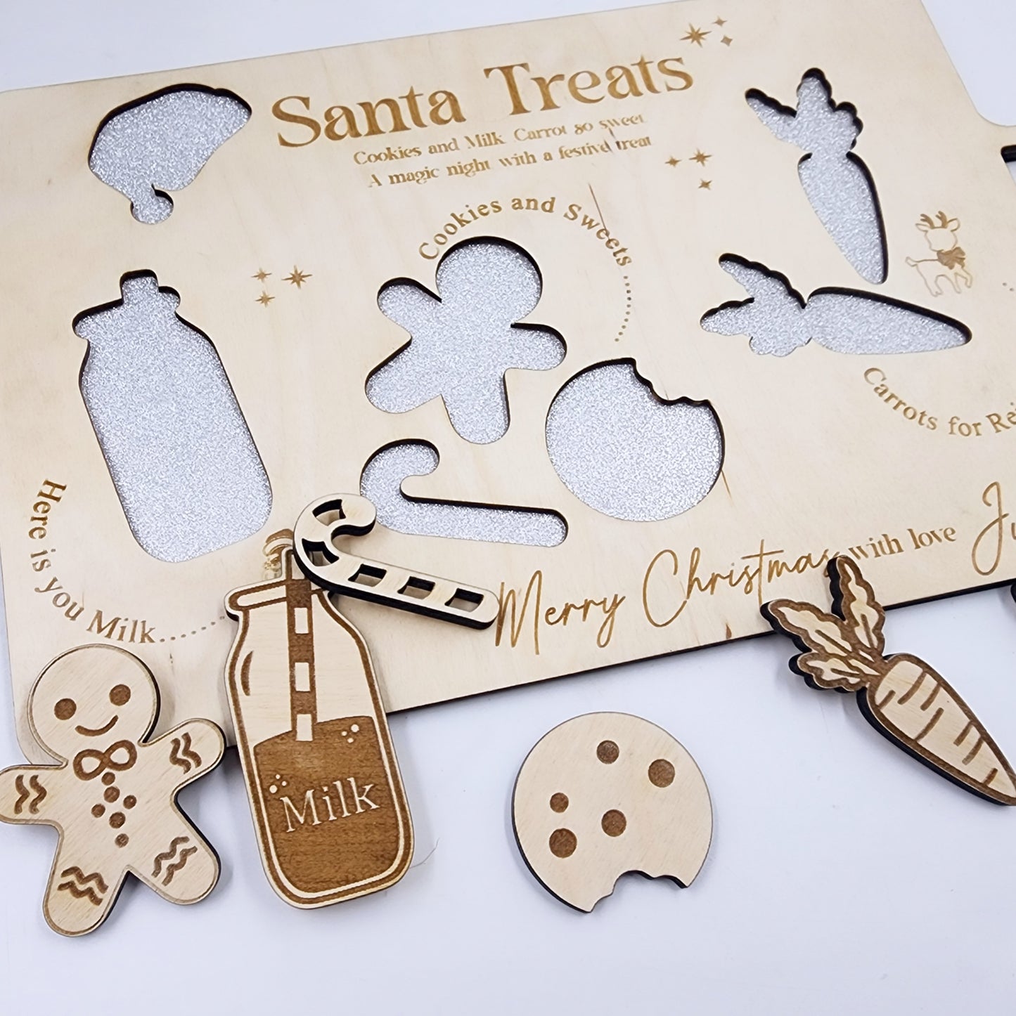 Santa treats tray puzzle