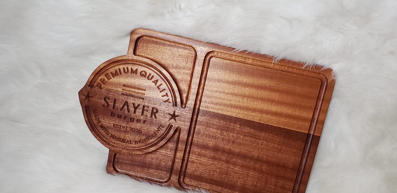 Wood board carved board