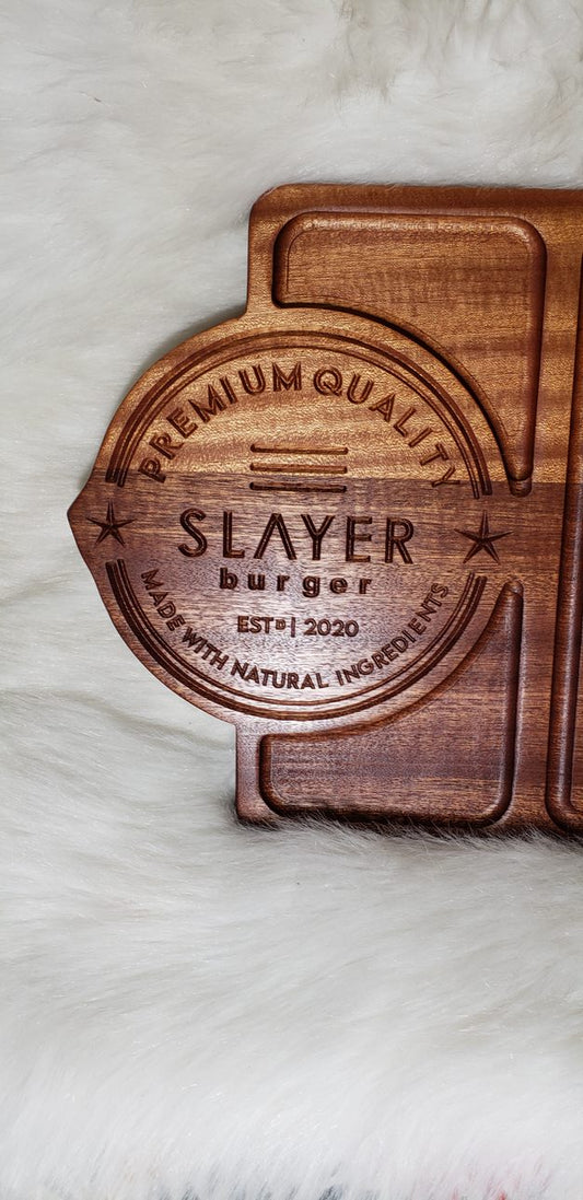 Wood board carved board