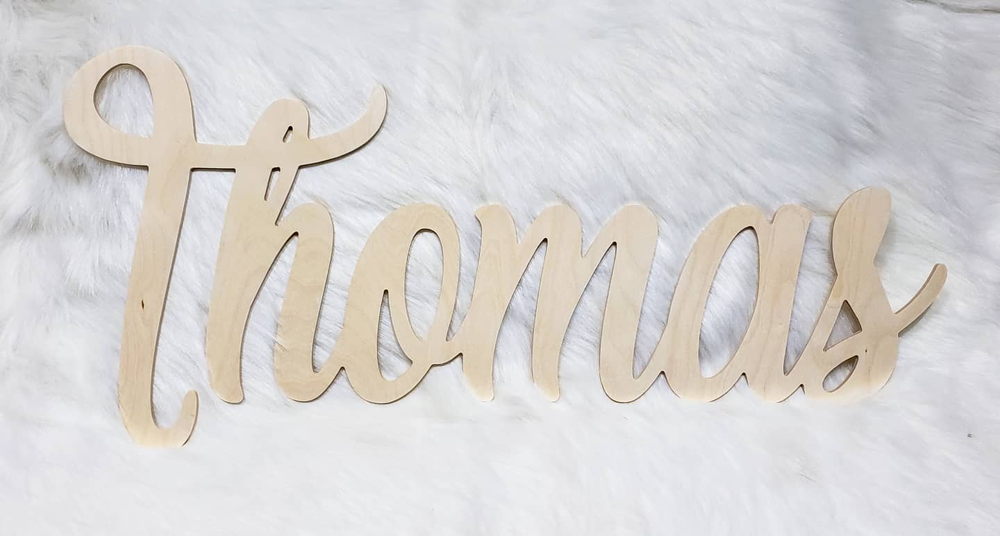 Wooden Name sign