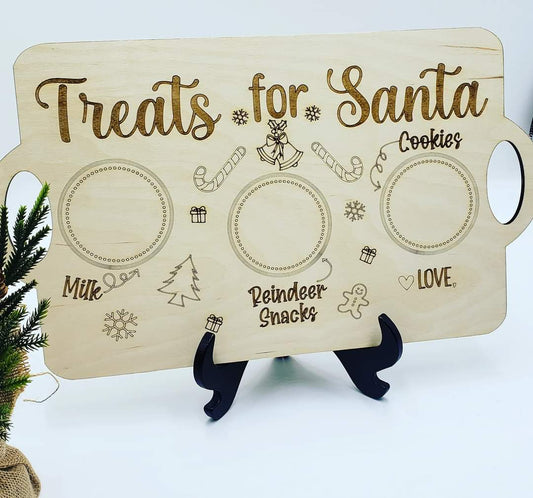 Santa cookies tray