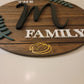 Family round sign with