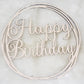 Happy Birthday sign