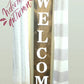Welcome sign door entry
