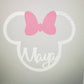 Mickey / minnie wood frame sign